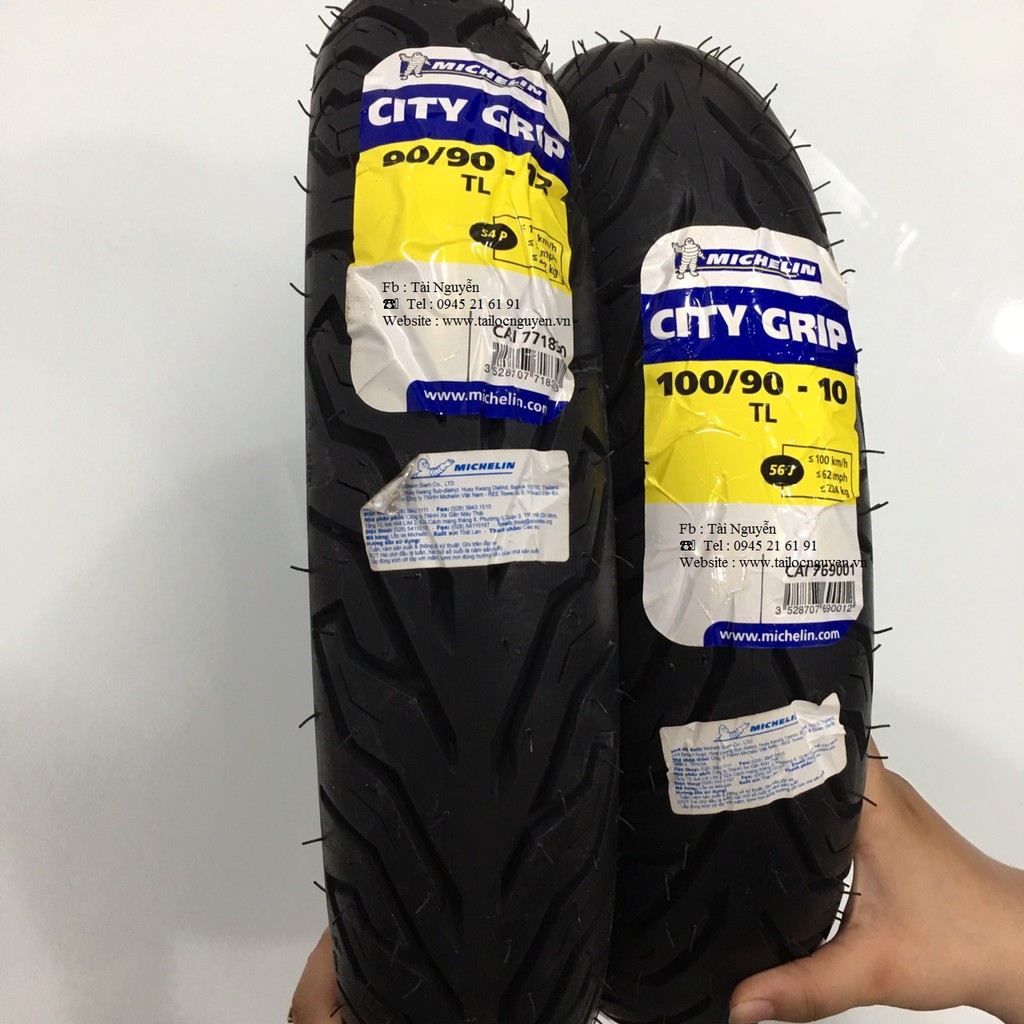 CẶP VỎ MICHELIN CITY GRIP DÀNH CHO HONDA LEAD 90/90-12 VÀ 100/90-10