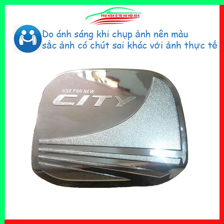 Ốp nắp xăng City 2015-2020 mạ crom bảo vệ chống trầy trang trí ô tô