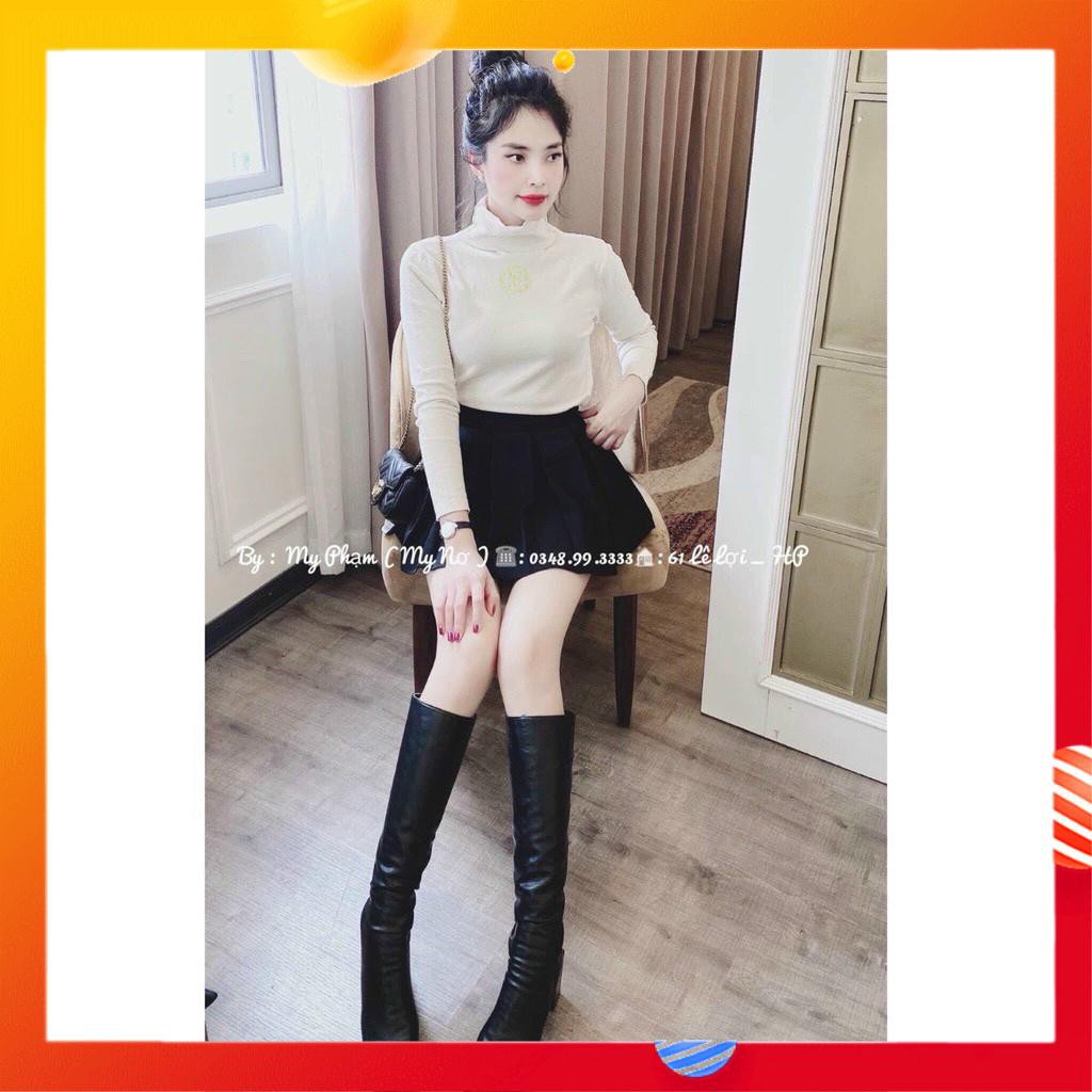 Áo Giữ Nhiệt Nữ, Áo Len Nữ Dài Tay Cổ Lọ Full Màu Dáng Áo Cơ Bản Thích Hợp Mix Với Mọi Trang Phục.