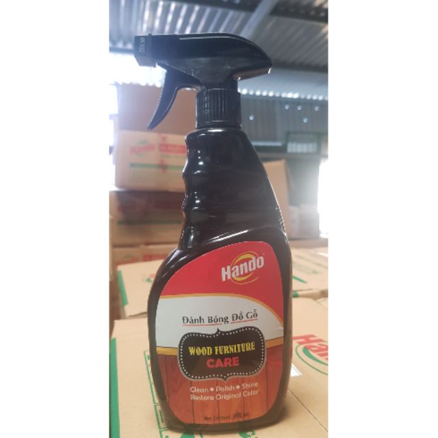 Dung dịch đánh bóng gỗ hando 600ml