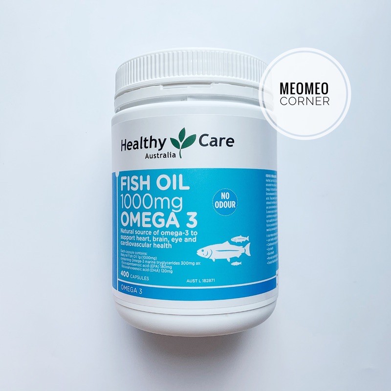 Dầu Cá Healthy Care Fish Oil 1000mg Omega 3 Úc