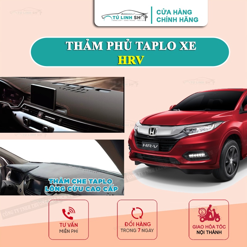 Thảm taplo HONDA HRV chính hãng MINCAR hoặc bằng lông Cừu 3 lớp và Da Cacbon