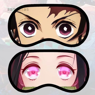 Mặt Nạ Che Mắt Ngủ Chất Liệu Cotton Chống Trầy Xước In Hình Anime Demon Slayer