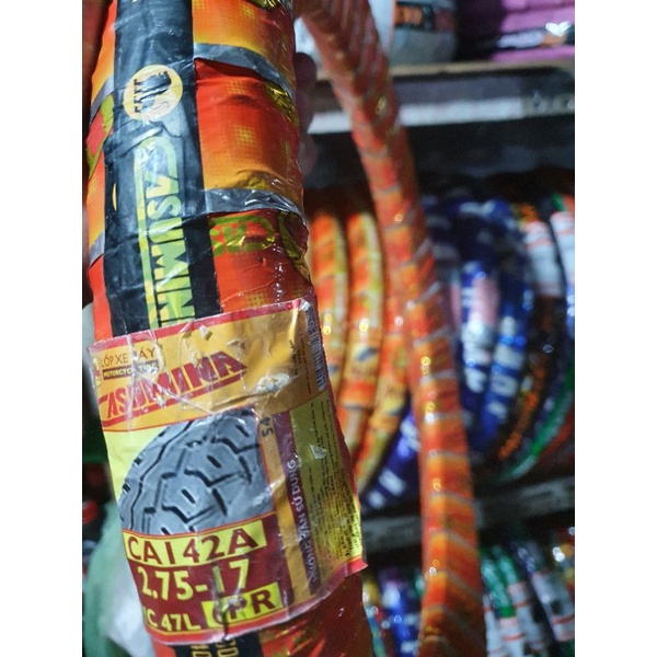 Lốp  2.75 - 17 , casumina, bánh sau, wave Rs sirius, jupiter, future, axelo, viva.....