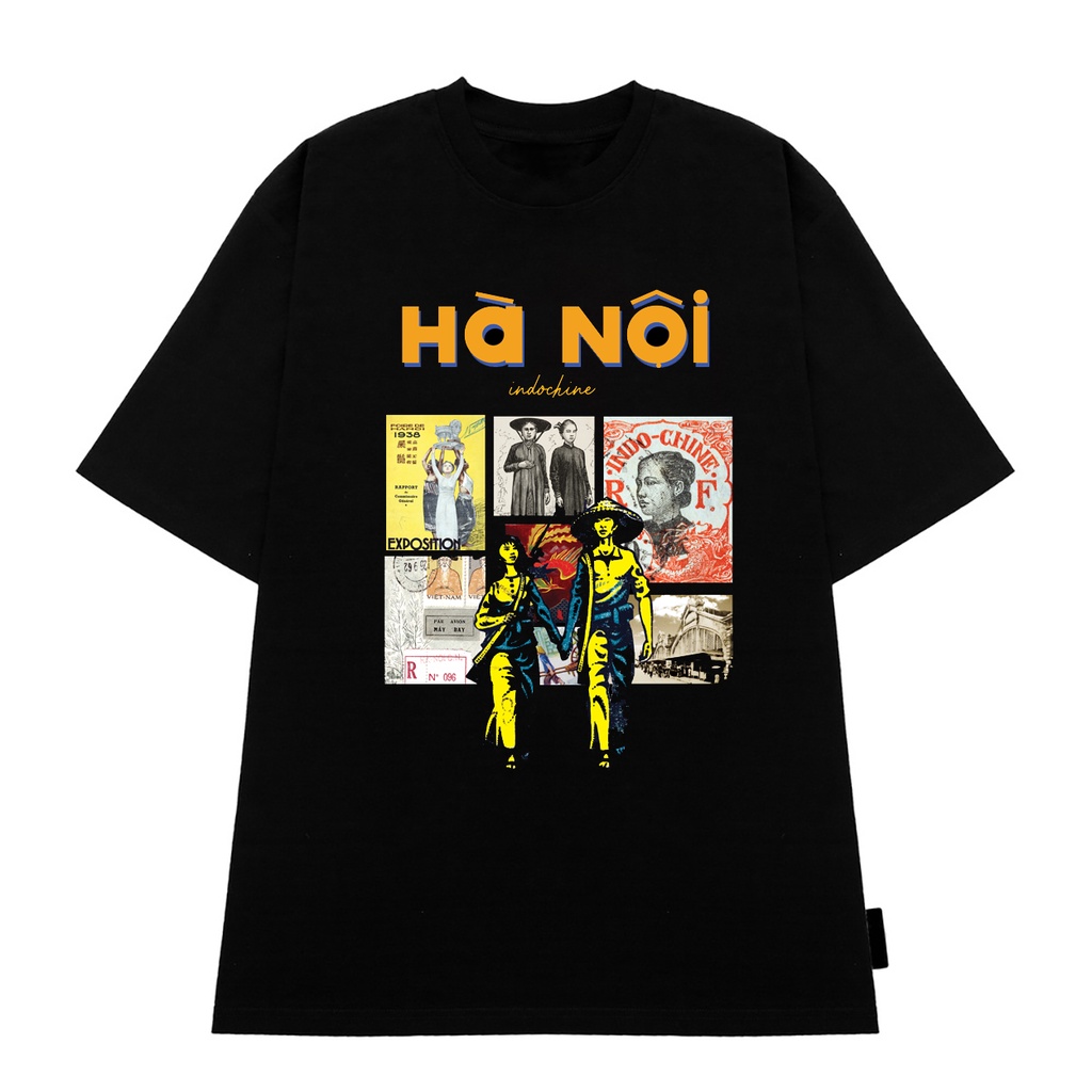 Áo phông Hà Nội indochine cotton IN 2 MẶT có quà tặng