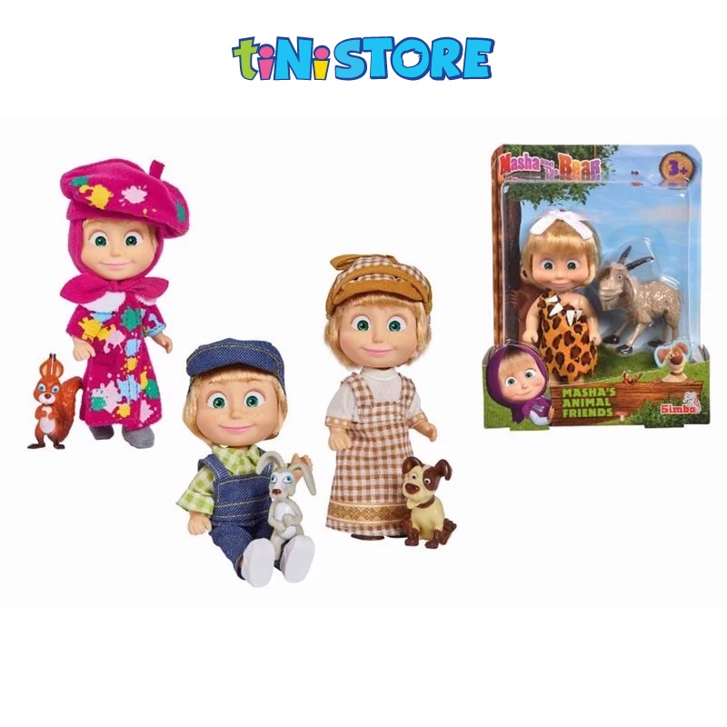 Đồ Chơi Búp Bê MASHA AND THE BEAR Masha Và Những Người Bạn Thú Cưng 109301057