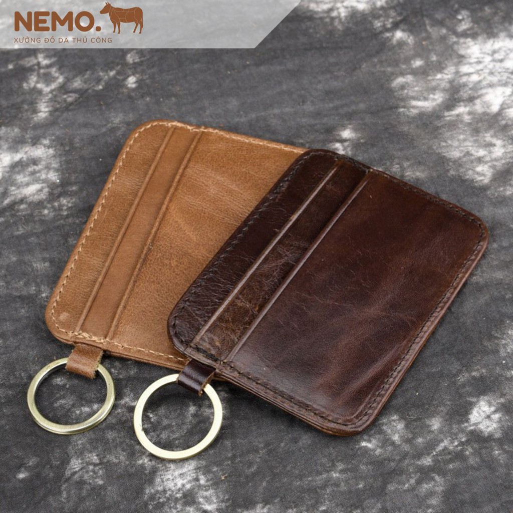 [Ví handmade] Ví thẻ da bò thật 100% | ABLeather