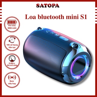 Loa bluetooth mini STP S1 Loa nghe nhạc bluetooth mini có thẻ nhớ USB cổng AUX kết nối laptop tivi máy tính bàn SATOPA