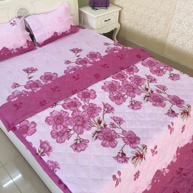 Bộ chăn ga gối hè 5 món m6×2m,m8×2m
