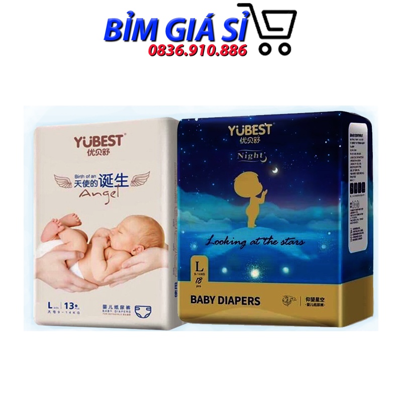 Bỉm quần /dán YUBEST angel S90/ M84 /L78 / XL72/ XXL66