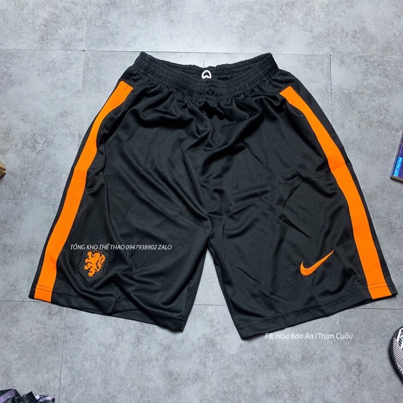 Bộ quần áo đá banh ĐT HÀ LAN màu đen hàng cao cấp new 2023