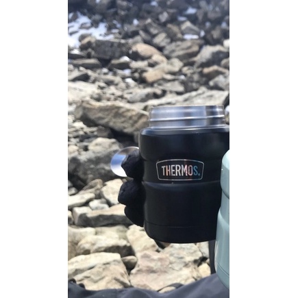🇩🇪 Bình giữ nhiệt ủ cháo soup thức ăn Thermos food flask 470ml kèm thìa inox có thể xếp gọn lại trên nắp hộp