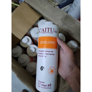 Oxy trợ nhuộm tóc siêu thơm, chống xót da dầu Caitu 1000ml