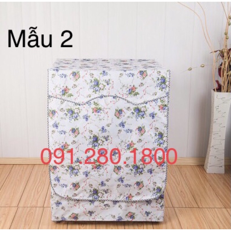 Áo trùm vỏ bọc máy giặt cửa trước lồng ngang 7kg, 8kg, 9kg, 10kg hàng tốt siêu bền