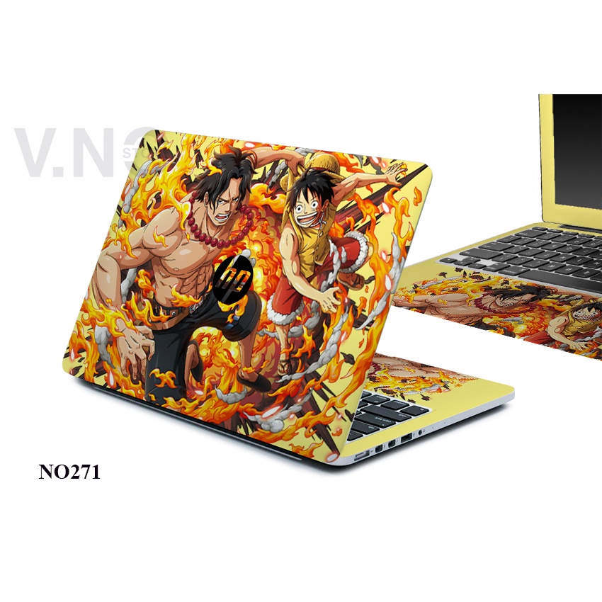 Decal dán laptop hoạt hình VNO SKIN cao cấp, chống nước, bảo vệ laptop cho các dòng máy