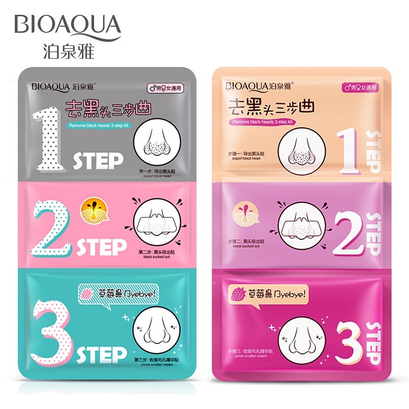 STEP 3 BƯỚC LỘT MỤN MŨI BIOAQUA | BigBuy360 - bigbuy360.vn