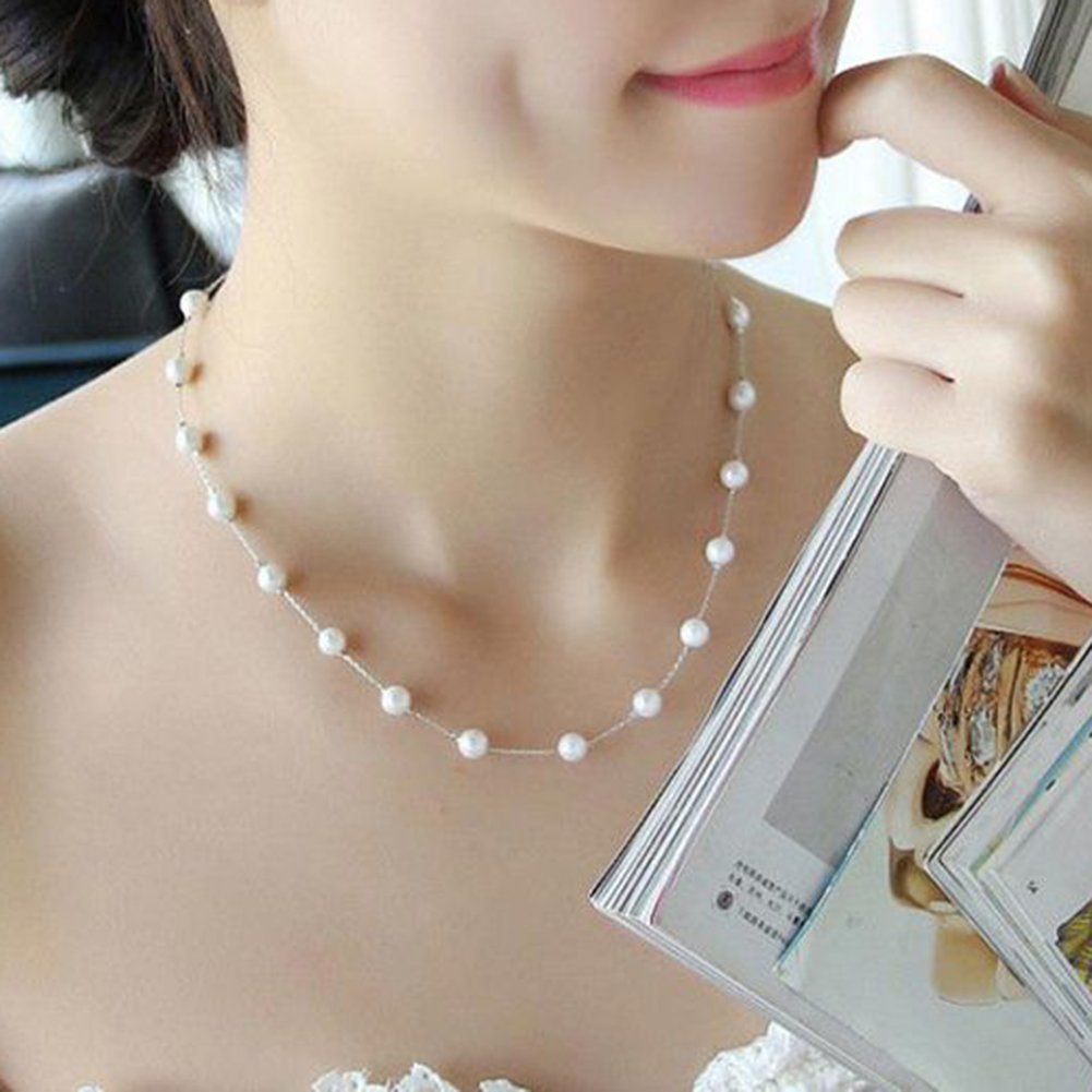 Fs Vòng Cổ Choker Phối Hạt Ngọc Trai Thiết Kế Quyến Rũ Cho Phái Nữ