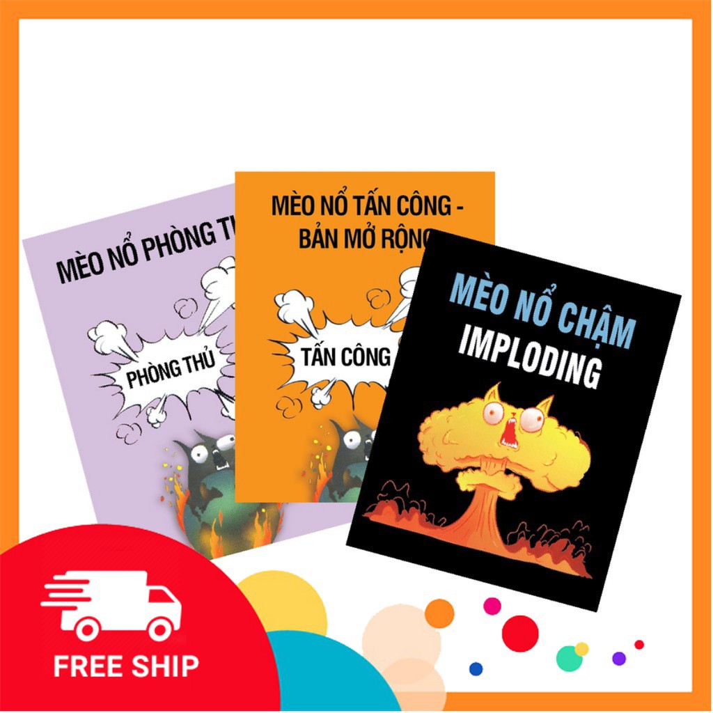 Combo mèo nổ 3 bản mở rộng - Exploding Kittens Expansion