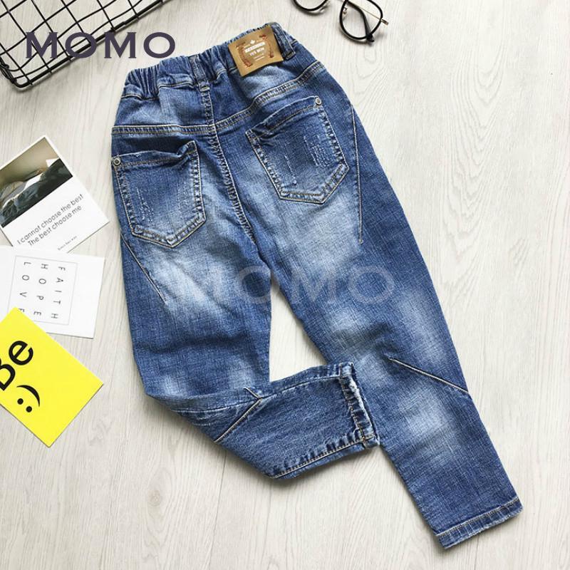 Quần Denim Kiểu Dáng Đơn Giản Phong Cách Retro Cho Bé Trai Từ 2-12 Tuổi