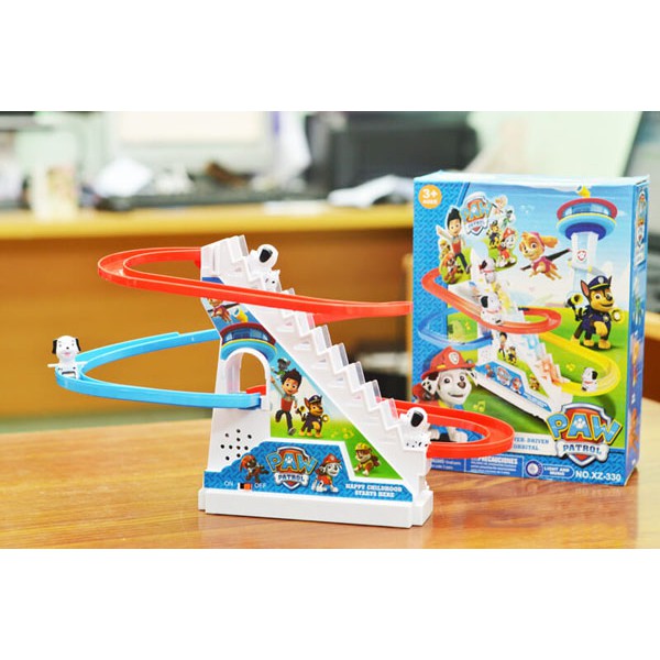 Đồ chơi trẻ em đường đua Paw Patrol nhựa an toàn (Tặng pin tiểu)