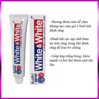 Kem đánh răng white & white lion 150g | nội địa nhật bản