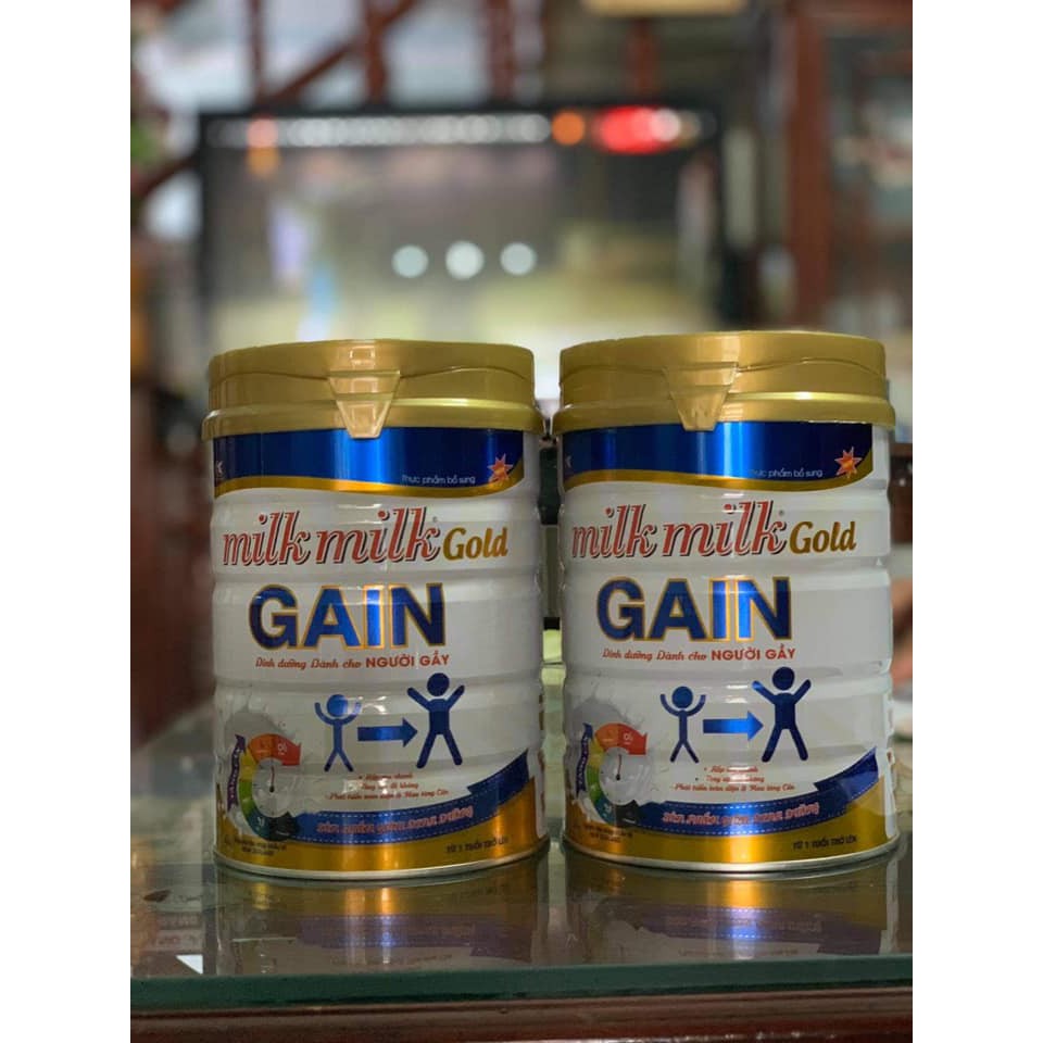 Sữa tăng cân Milkmilkgold gain dành cho người gầy (hộp 900g)