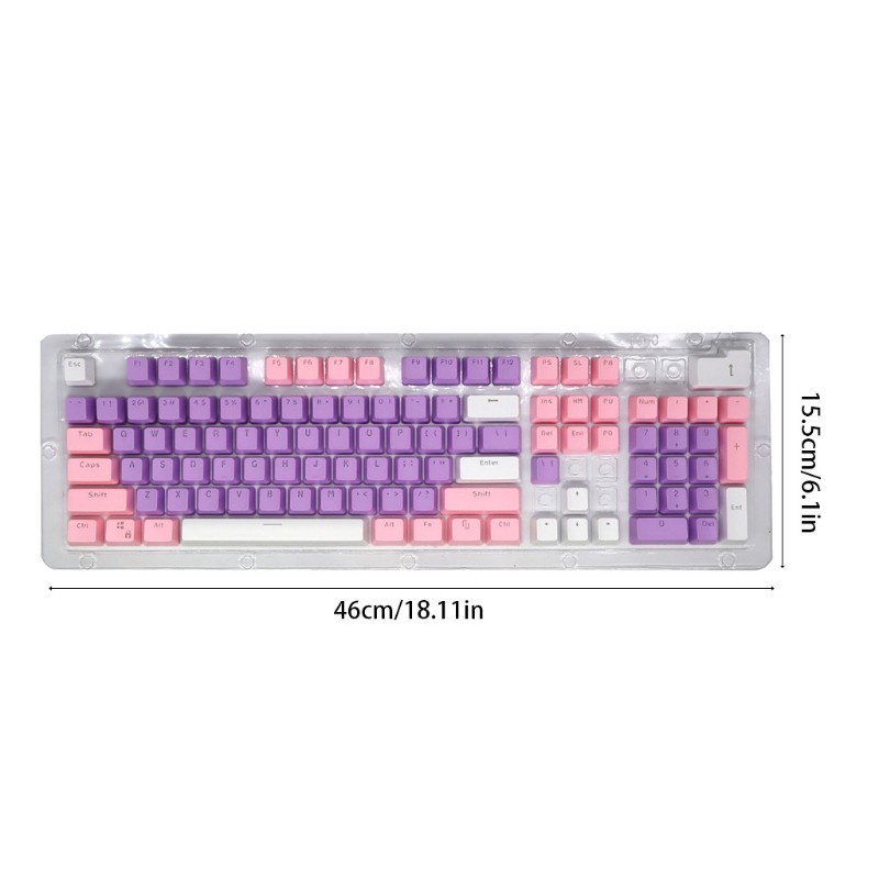 104 Keycap thay thế Pbt phối 3 màu cho bàn phím cơ