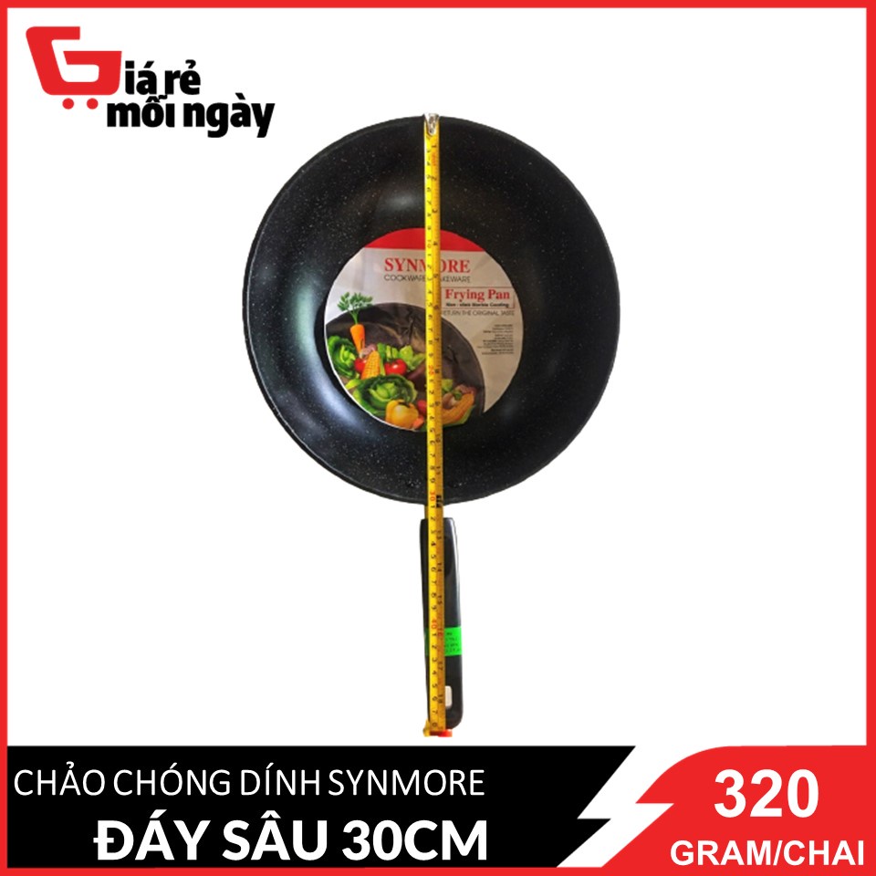 Chảo chống dính Synmore Frying Pan đáy sâu cỡ đại đường kính 30cm