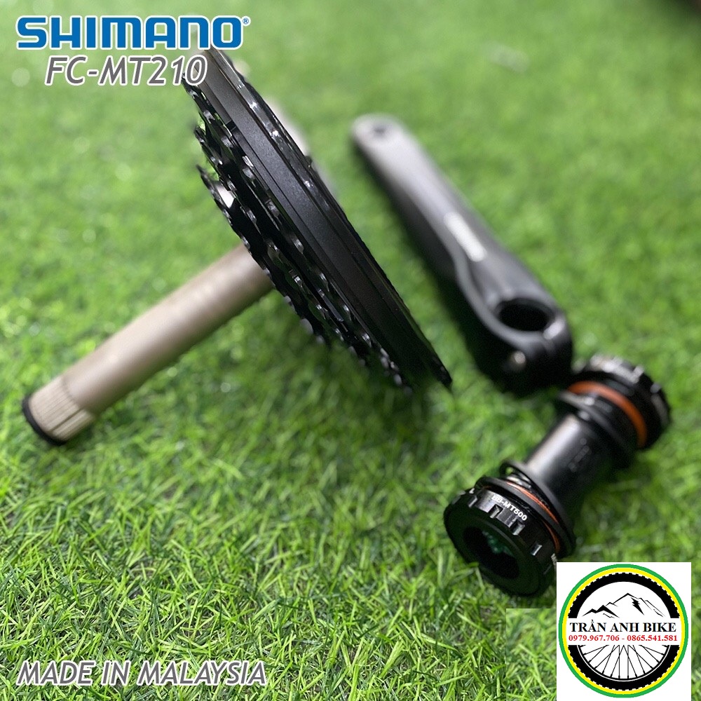 Đùi đĩa  rỗng xe đạp MTB SHIMANO FC MT210 22-30-40T / 22-32-44T - Hàng chính hãng