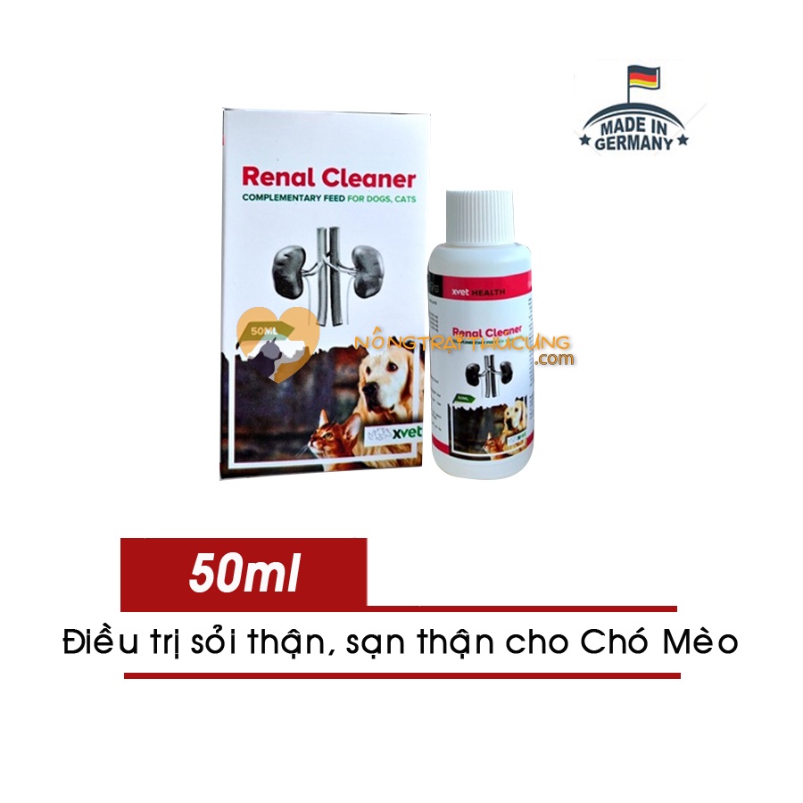 Siro Bổ Thận Renal Cleaner 50ml - Suy Thận, Sỏi Thận, Phục Hồi Chức Năng Thận Chó Mèo - Xuất Xứ Đức