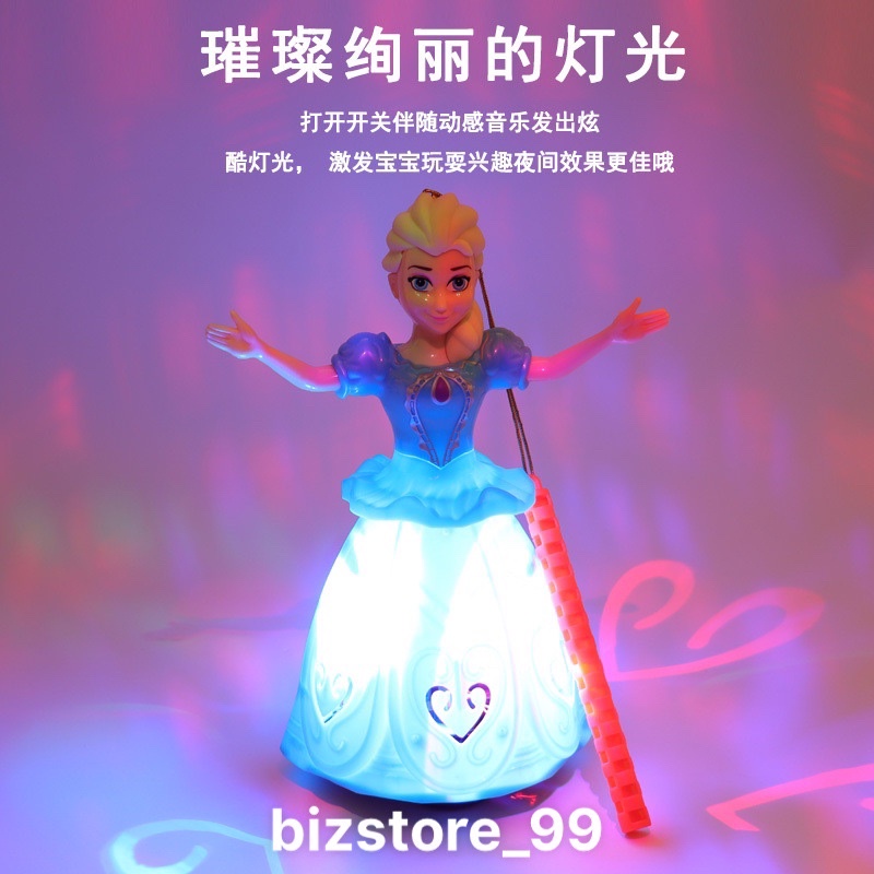 Đèn lồng Elsa, Sofia, Bạch Tuyết ngồi xe ngựa Pony chạy pin có nhạc có đèn chơi Trung Thu có tay cầm