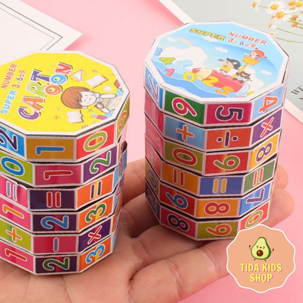 Đồ Chơi Rubik Toán Học 6 Tầng Giúp Bé Phát Triển Kỹ Năng Tư Duy, Đồ Chơi Toán Học TiDa Kids Shop Cho Bé Giá Tốt