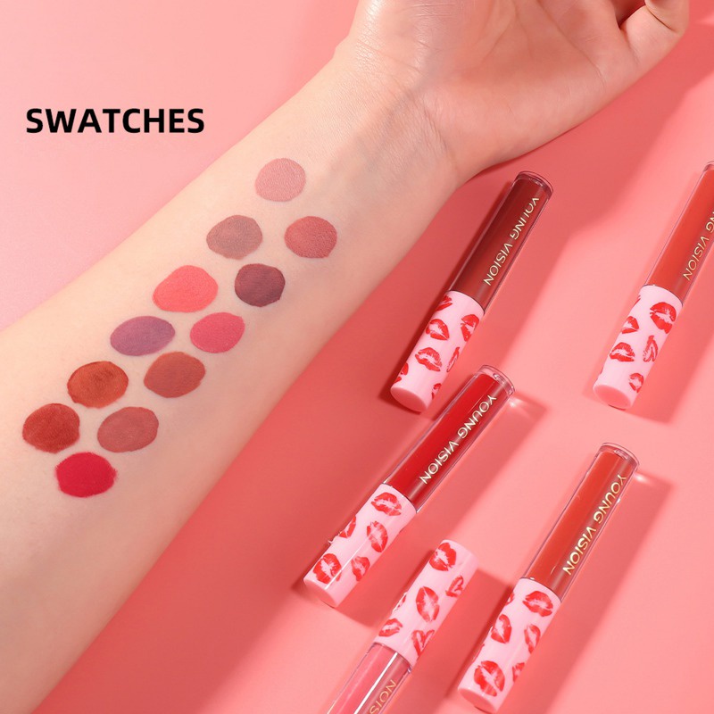 Son Kem Lì Chống Dính Không Thấm Nước Lâu Trôi 12 Màu Tùy Chọn