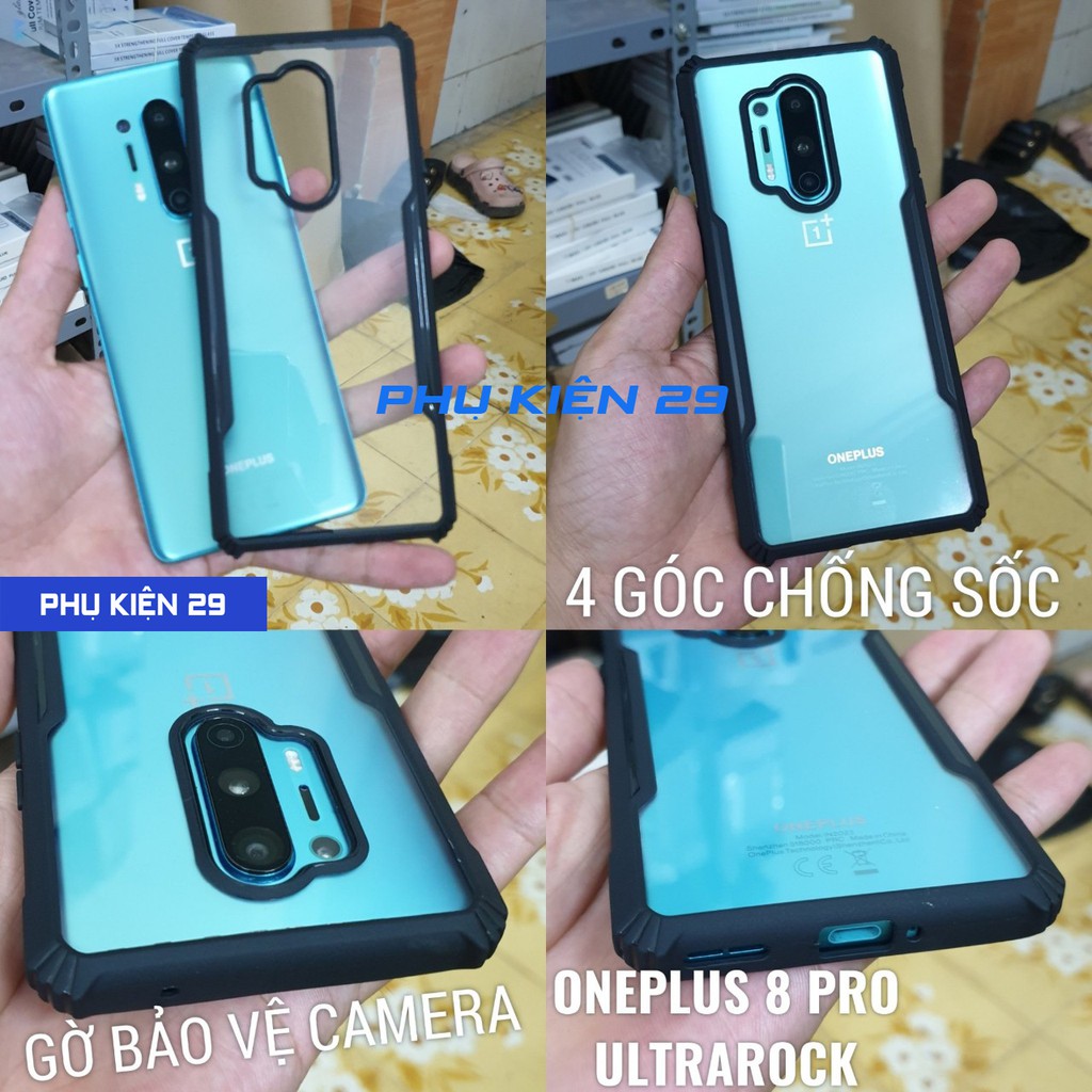 [Oneplus 8/ 8 Pro/ 8T] Ốp lưng chống sốc, chống va đập cao cấp không ố màu UltraRock