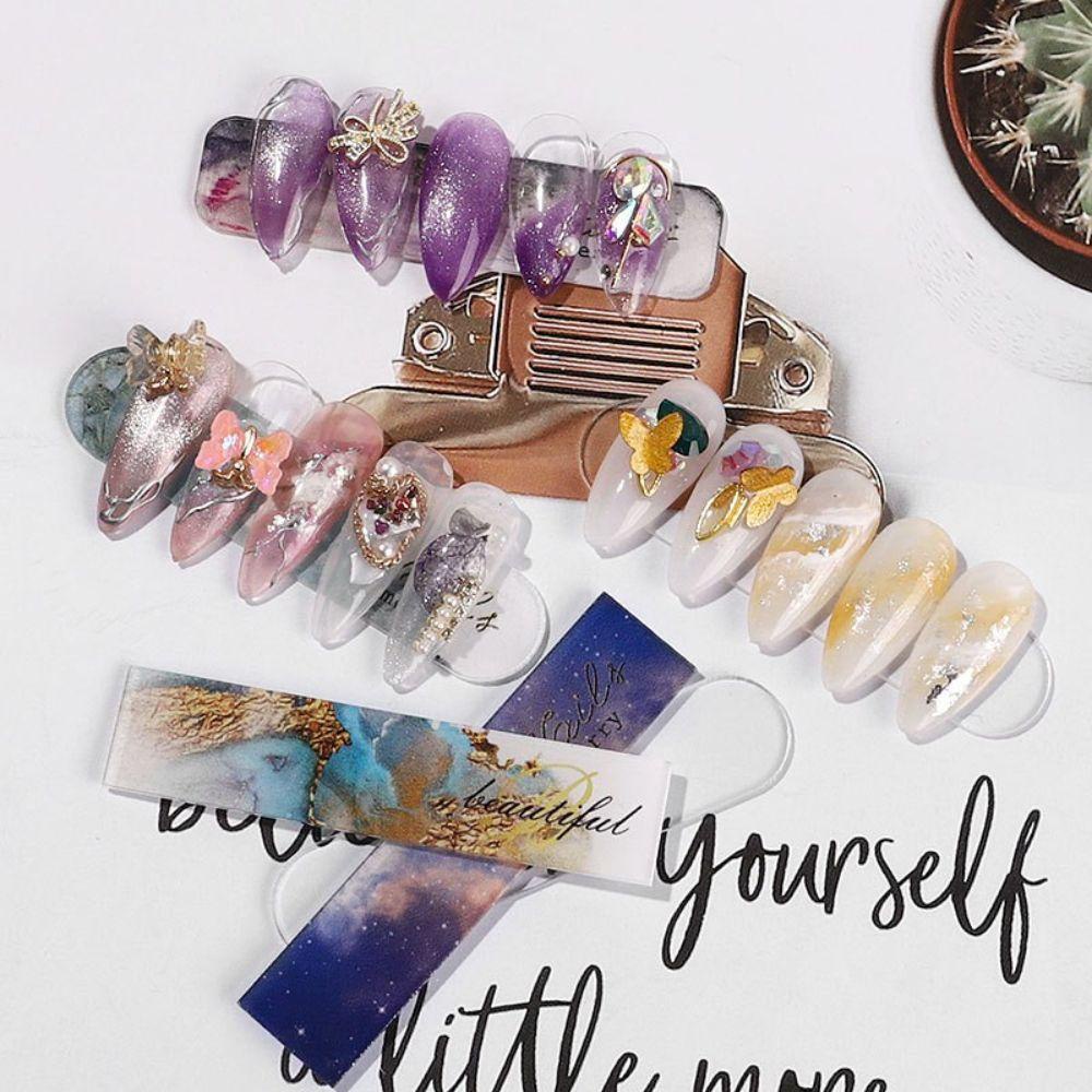 Giá Đỡ Trưng Bày Móng Tay Giả Góc Tròn / Vuông Trưng Bày