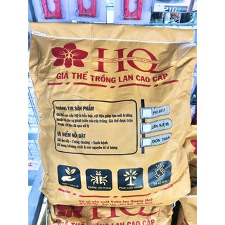 Giá thể trồng lan cao cấp HQ trộn sẵn 15 lít sử dụng ngay