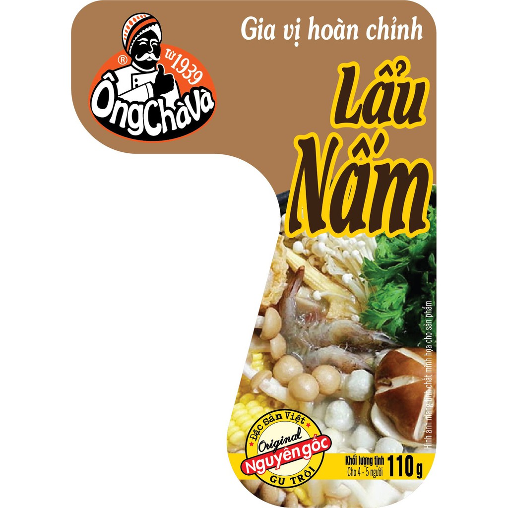 Gia vị lẩu nấm Ông Chà Và 110gr