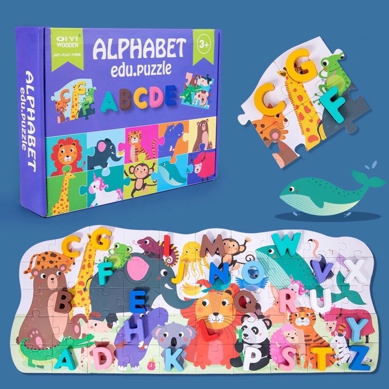 Tranh ghép hình Alphabet  giáo dục sớm tăng tư duy