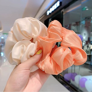 Set 5 Cái Cột Tóc Cute Màu Trơn Dễ Phối Kiểu Phong Cách Nữ Tính Nhẹ Nhàng Đủ Màu Đường Kính 10cm