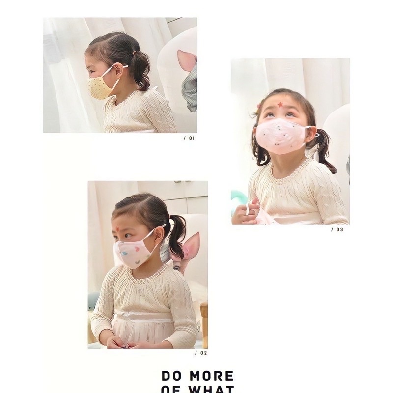 Khẩu trang vải sợi tre 4 lớp cho bé sơ sinh đến 4tuổi