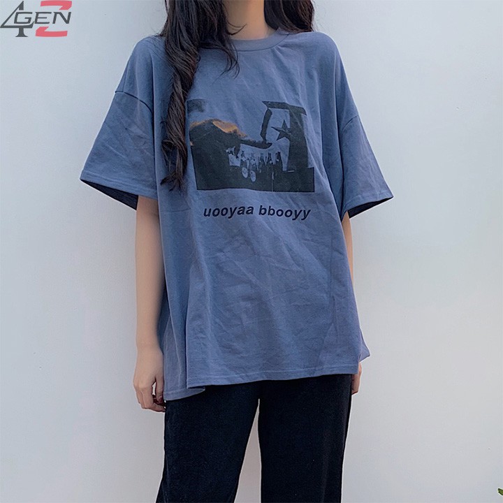 Áo phông tay lỡ unisex 2021, áo phông nữ form rộng tay lỡ màu trắng, xanh cổ tròn đẹp chất cotton | BigBuy360 - bigbuy360.vn