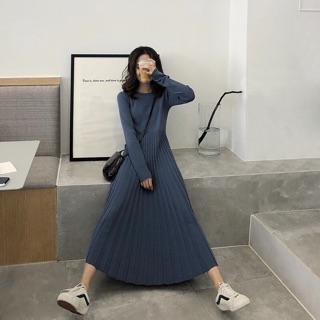 Váy len dài chất đẹp ( coi kĩ ảnh thật phía cuối )