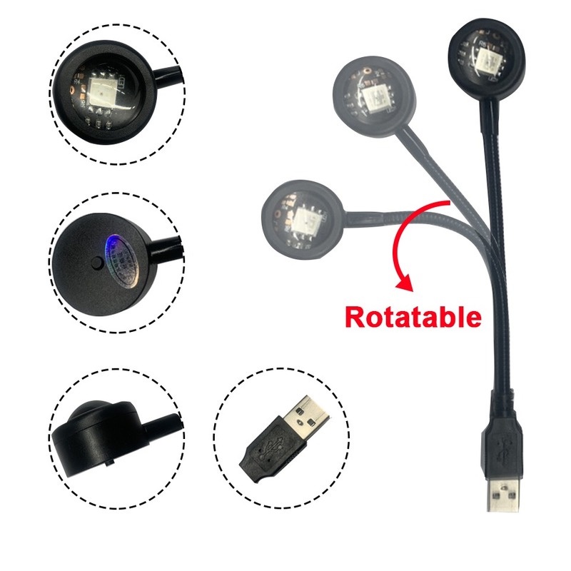 Đèn Led USB Chiếu Hoàng Hôn Trang Trí Phòng Khách / Phòng Ngủ