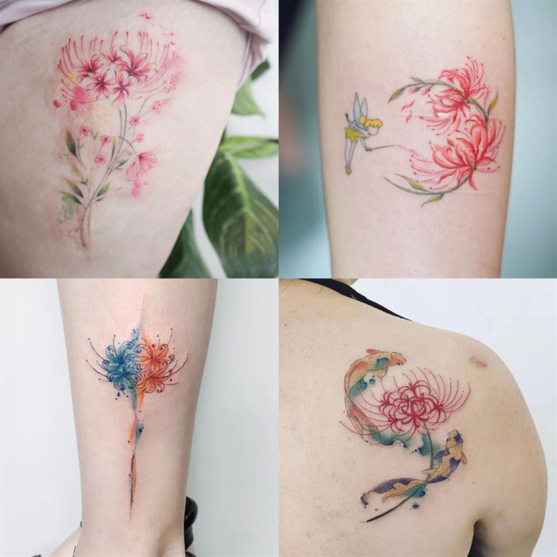 【Tổng cộng 35 ảnh】Bộ miếng dán hình xăm tạm thời chống nước lâu trôi quyến rũ dành cho nữ