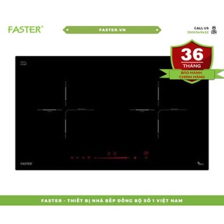 Bếp từ faster fs 728si, bếp từ đôi chính hãng, kính schoot ceran, nhập khẩu malaysia