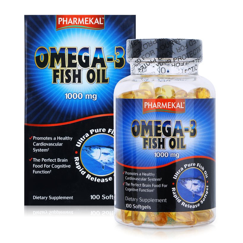 [Cam kết chính hãng] Viên Uống Dầu Cá Omega 3 PHARMEKAL Hộp 100 Viên