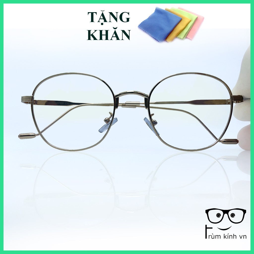 Gọng kính cận nam nữ GC chất liệu kim loại phụ kiện thời trang [GỌNG VÀNG]