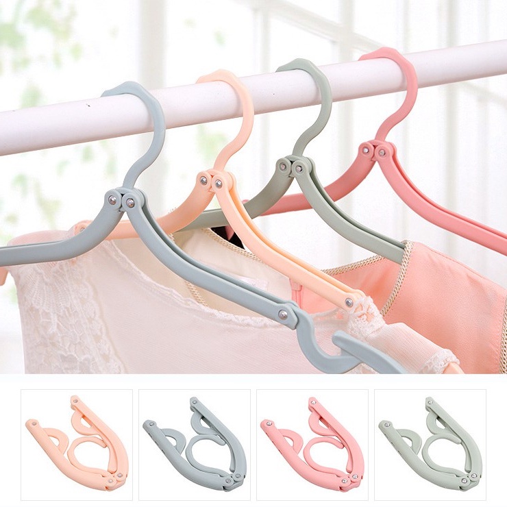 Móc Nhựa Phơi Đồ, Móc Treo Quần Áo Gấp Gọn Đa Năng, Nhỏ Gọn Khi Đi Du Lịch