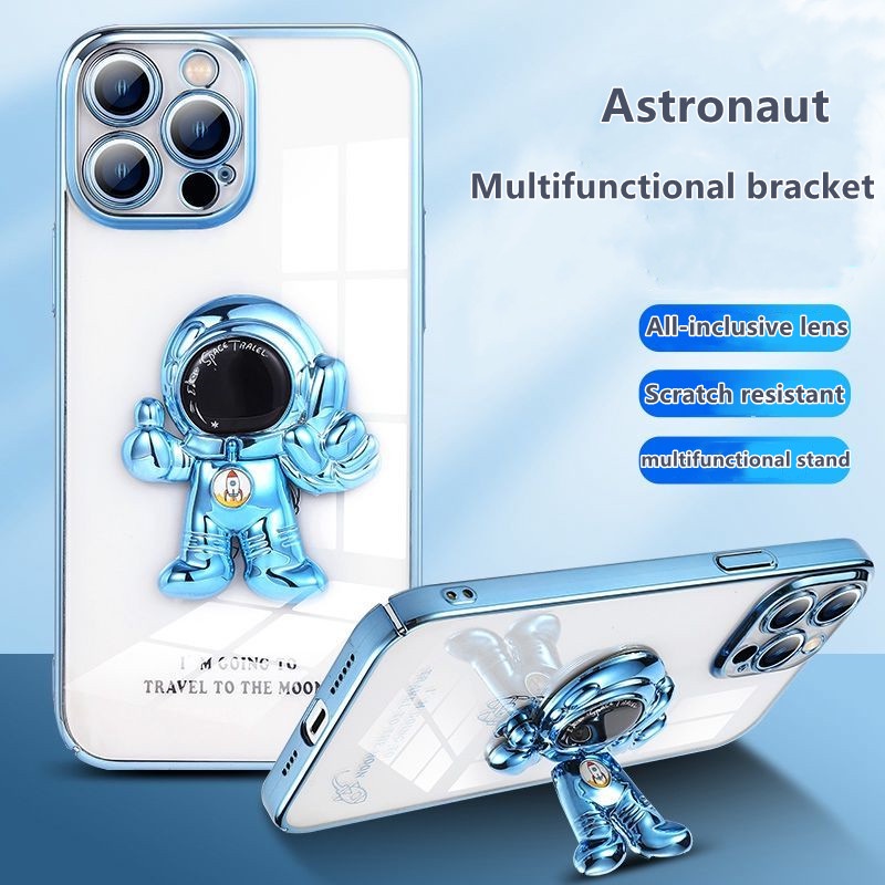 Ốp Điện Thoại Mềm Màu Trong Suốt Có Giá Đỡ Cho iPhone 13 12 11 Pro Max X XR Xs Max
