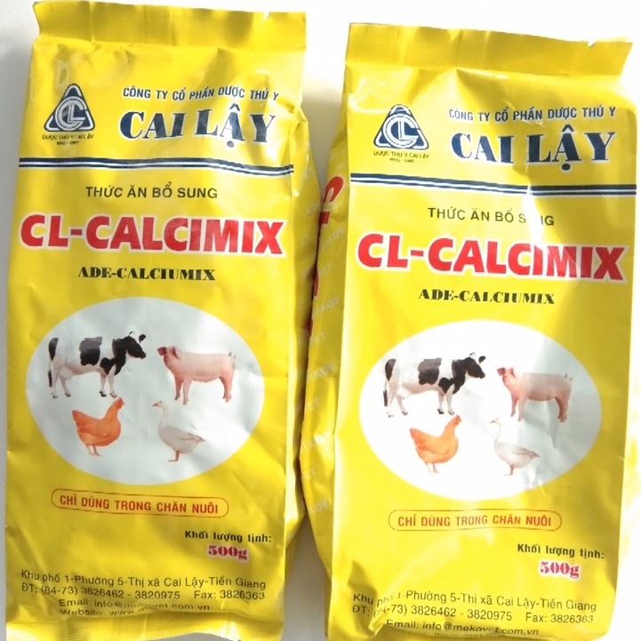 CL CALCIMIX Thức ăn bổ sung vitamin khoáng cho heo, dê, bò, gà, vịt, cút